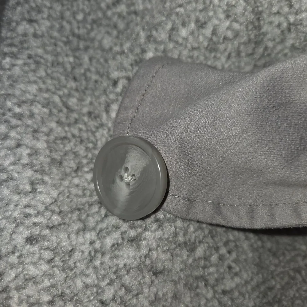 Patagonia Girls Better Sweater Coat Gray Button Front Jacket Size XL (14)
